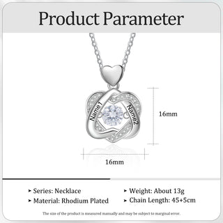 Personalized Love Heart Necklace