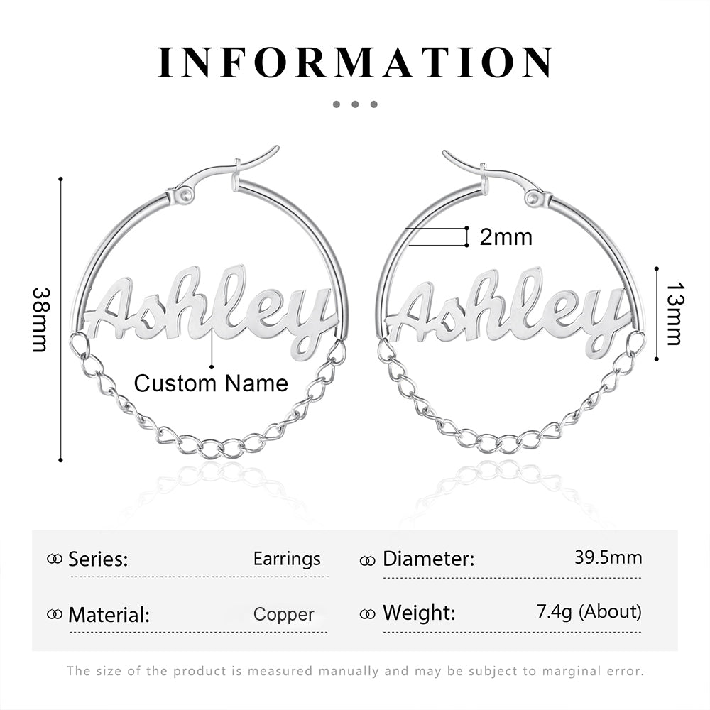 Custom Name Earrings
