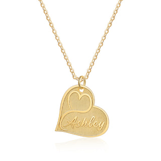 Custom Name Heart Necklace