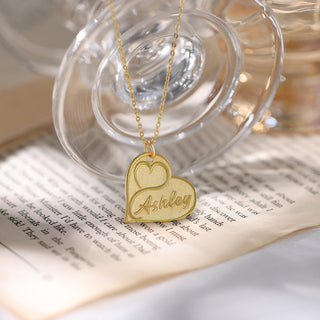 Custom Name Heart Necklace