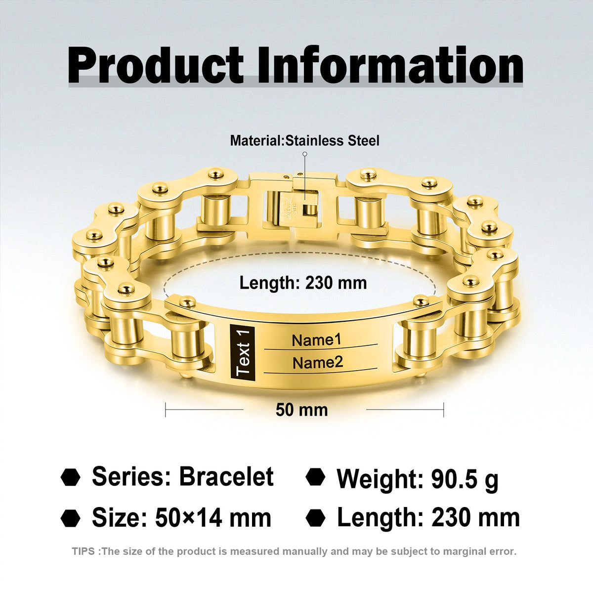 Custom Name Men Bracelet
