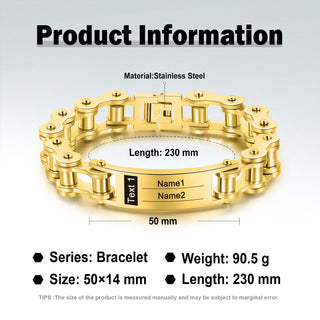 Custom Name Men Bracelet