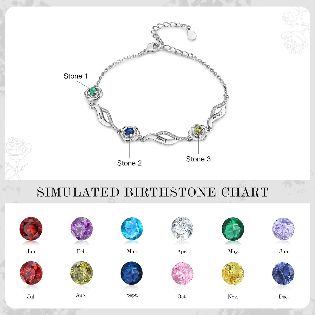 Rose Flower Bracelet