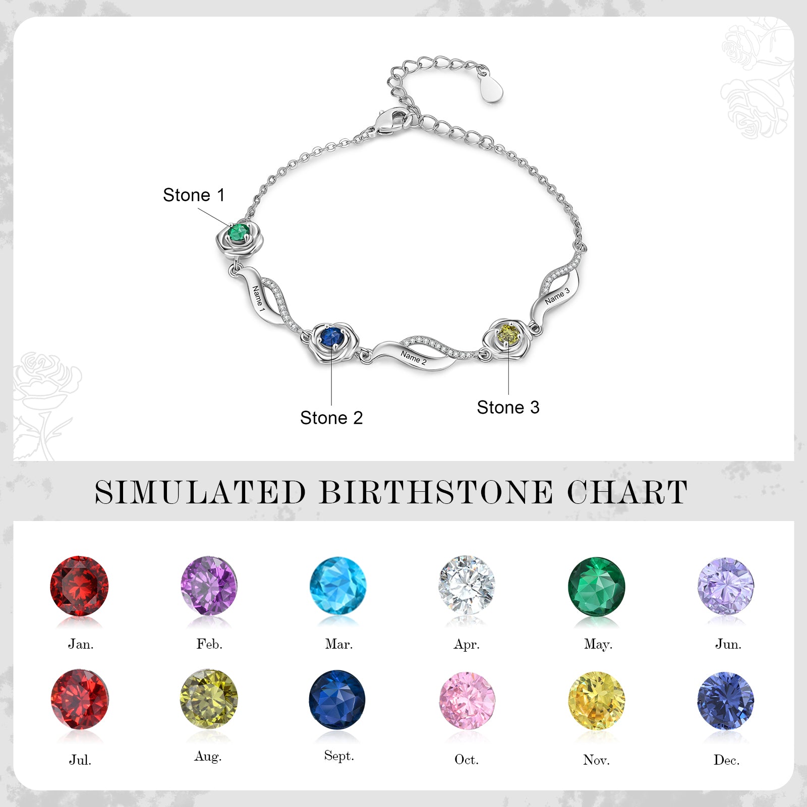 Rose Flower Bracelet