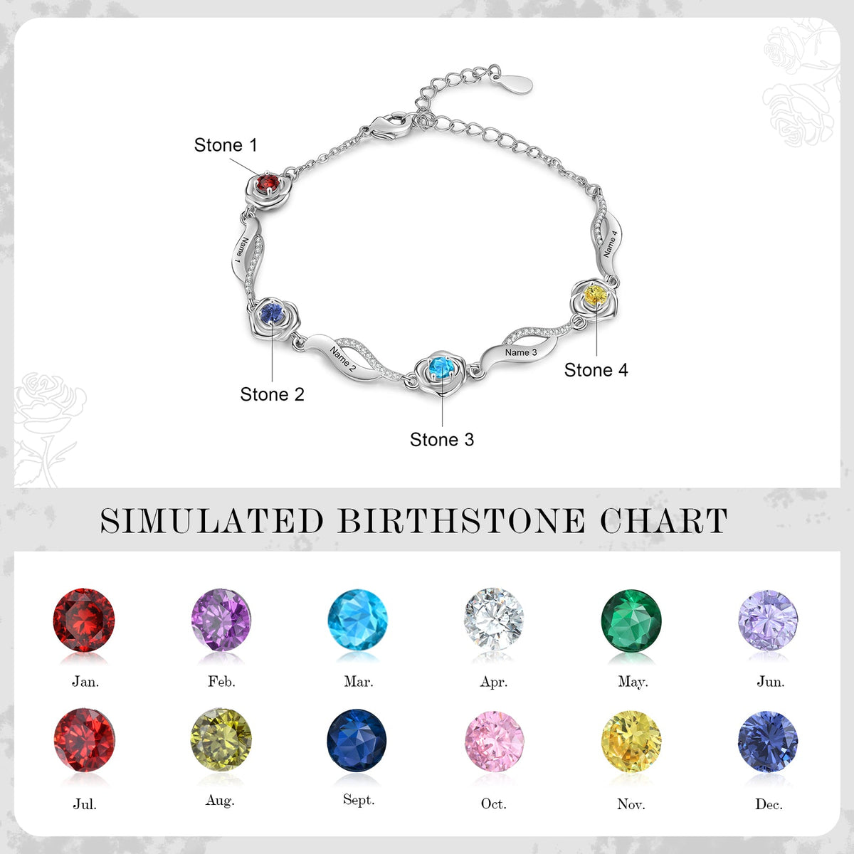 Rose Flower Bracelet