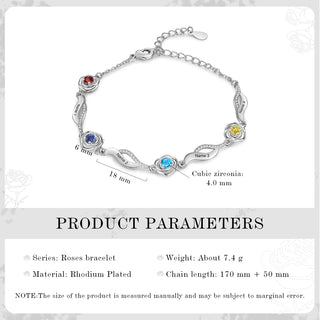 Rose Flower Bracelet