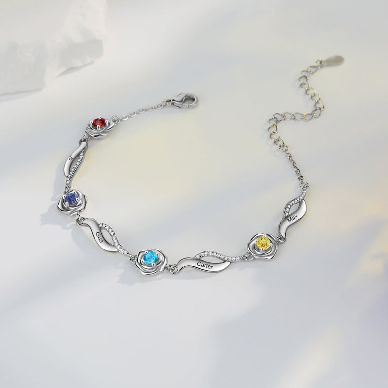 Rose Flower Bracelet