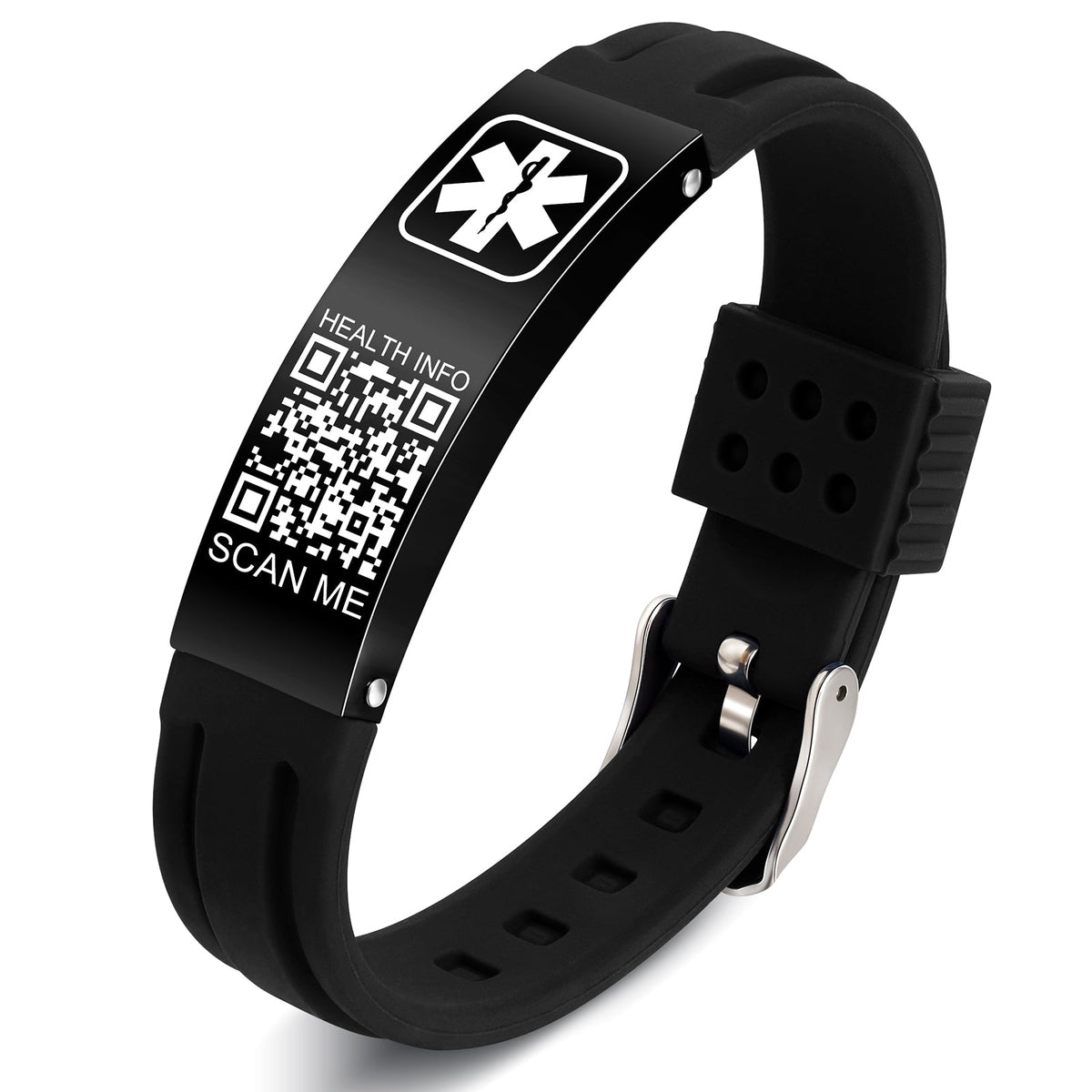 Upgraded QR Code Medical Alert Bracelet