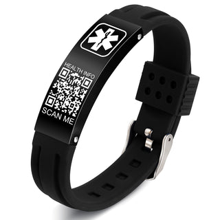 Upgraded QR Code Medical Alert Bracelet