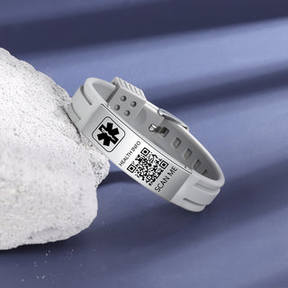 Upgraded QR Code Medical Alert Bracelet