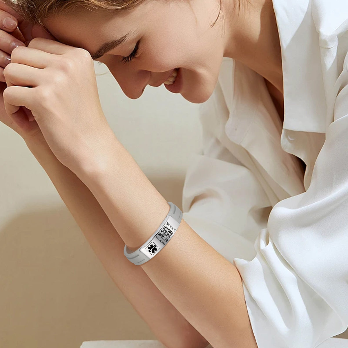 Upgraded QR Code Medical Alert Bracelet