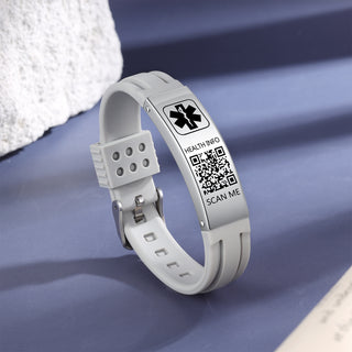 Upgraded QR Code Medical Alert Bracelet