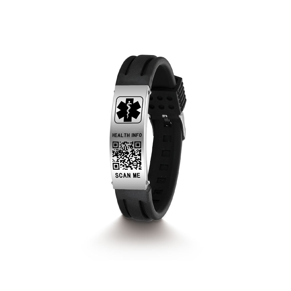 Upgraded QR Code Medical Alert Bracelet
