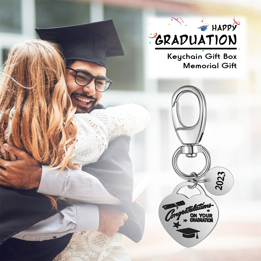 Custom Graduation Keychain with Box