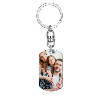 Custom Stainelss Steel Photo Keychain
