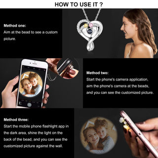 Custom Photo Projection Necklace