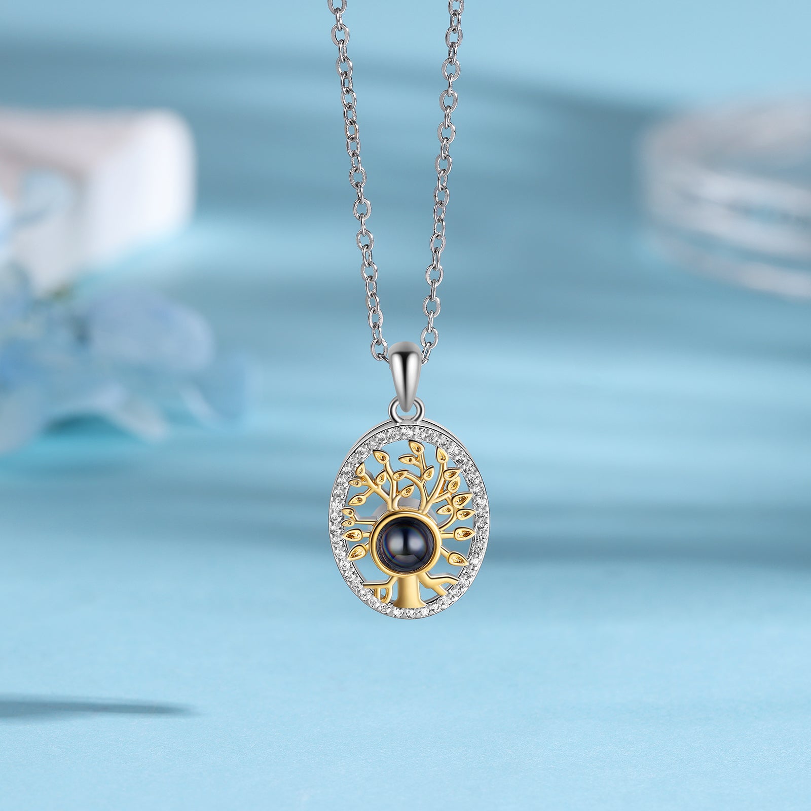 Custom Photo Projection Necklace