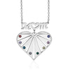 Mother's Day Custom Heart Necklace with Mom