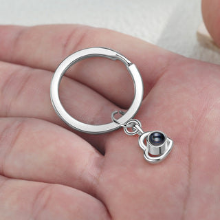 Custom Photo Projection Heart Keychain