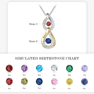 Custom Birthstone Pendant Necklace