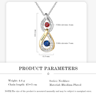 Custom Birthstone Pendant Necklace