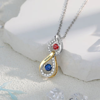 Custom Birthstone Pendant Necklace
