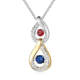 Custom Birthstone Pendant Necklace