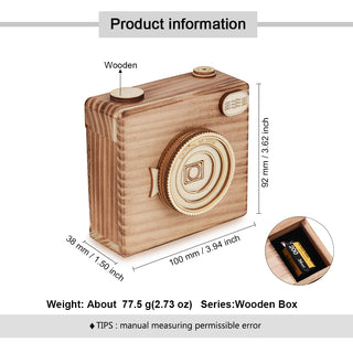 Film Roll Keychain Wood Boxes