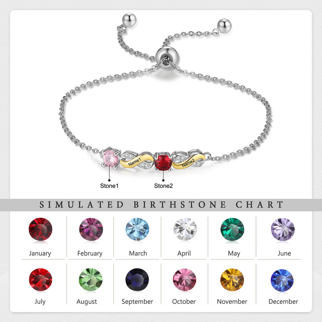 Custom Birthstone Bracelet