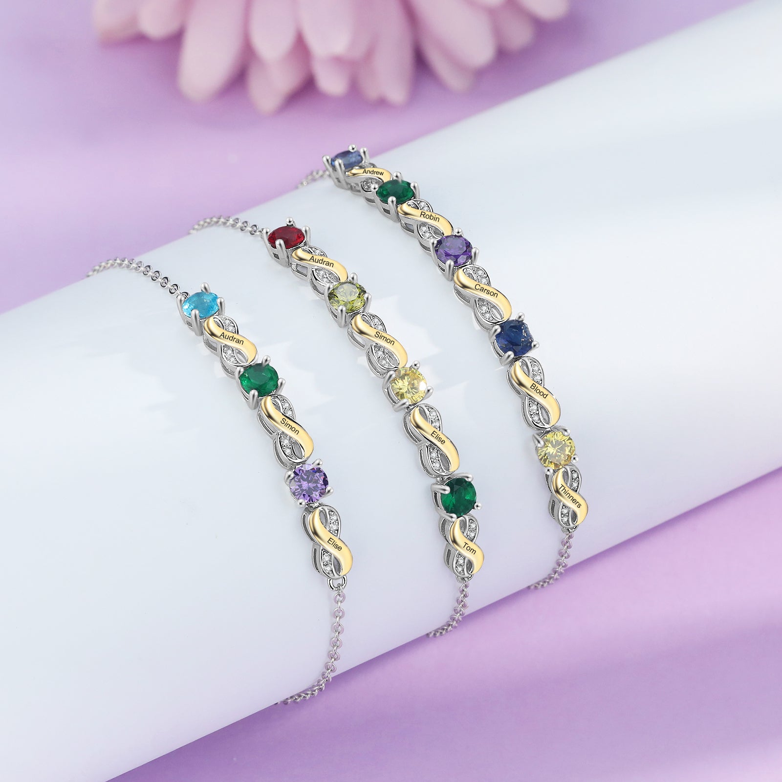 Custom Birthstone Bracelet