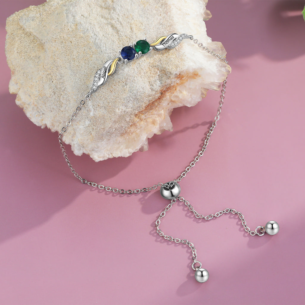 Personalized Birthstone Bracelet