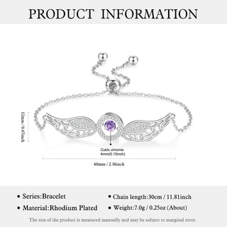 Custom Angel Wing Bracelet