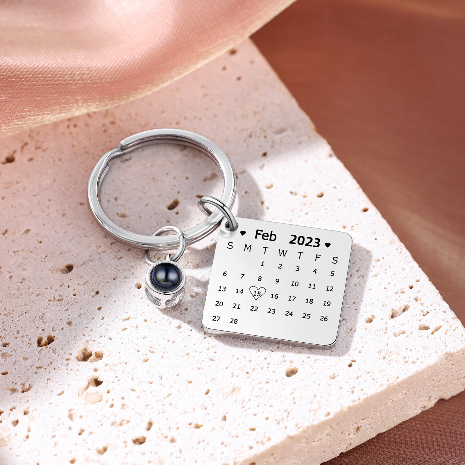Custom Photo Projection Keychain