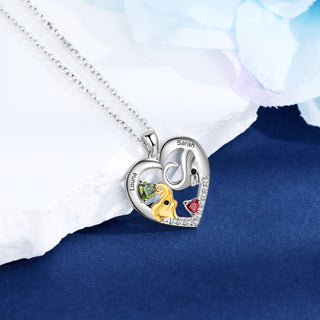 Custom Mother and Child Elephant Necklace