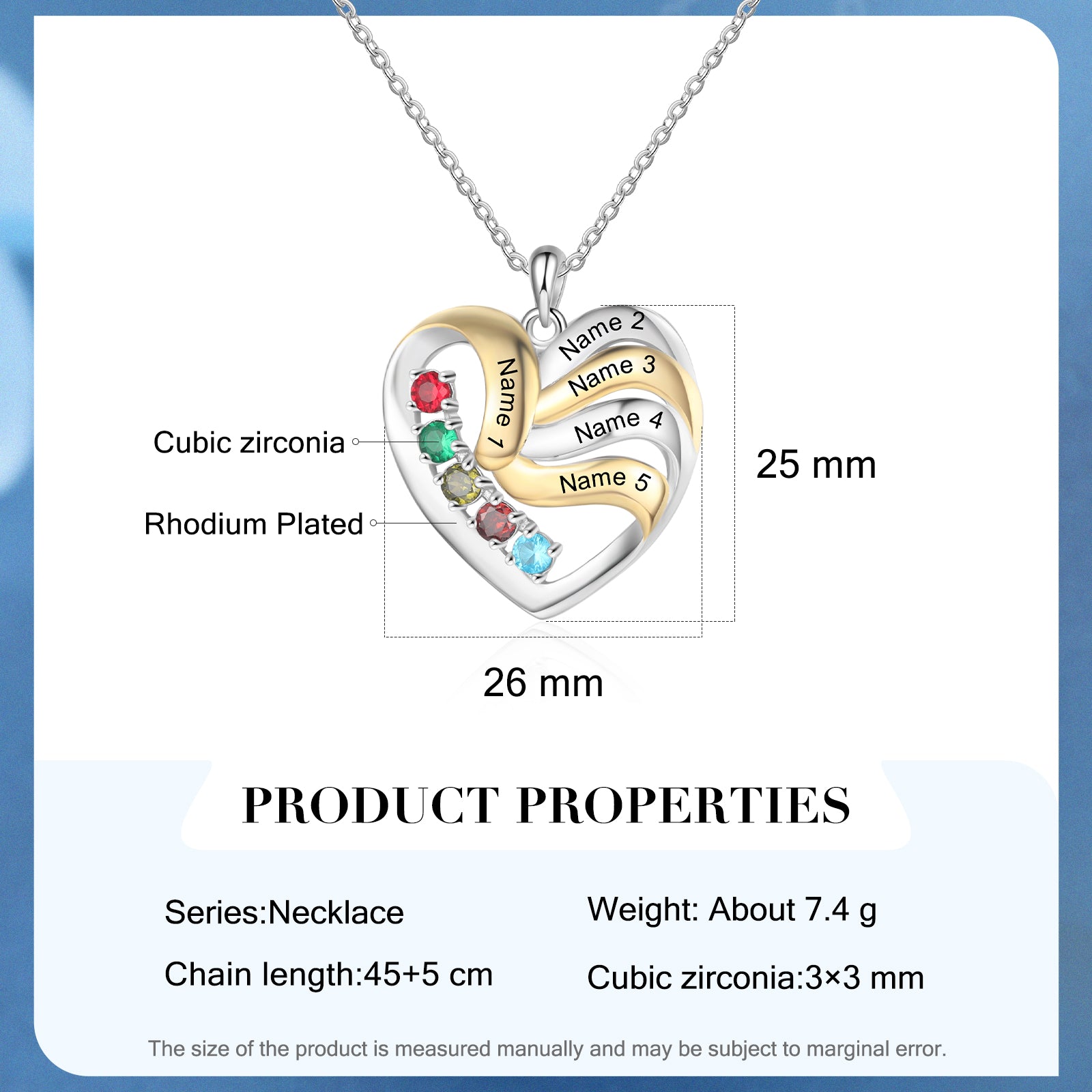 Custom Heart Necklace