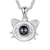 Custom Photo Projection Cat Necklace