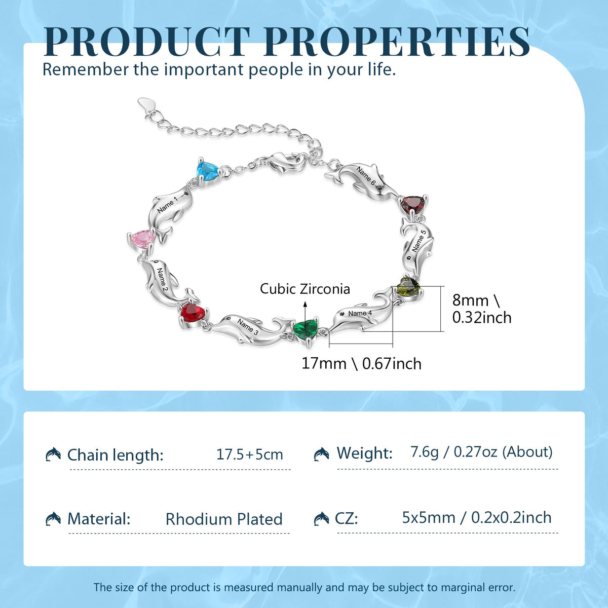Custom Dolphin Bracelet