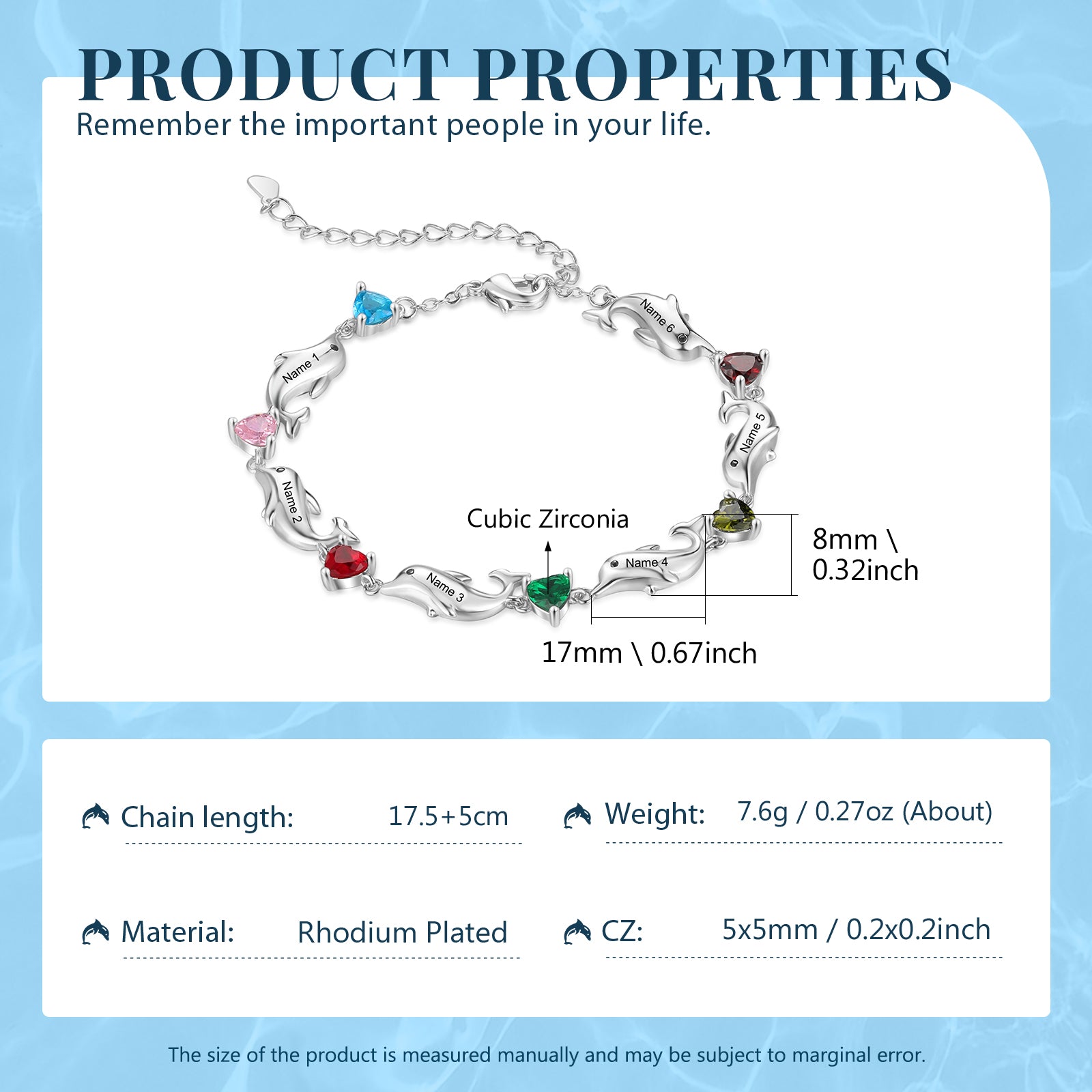 Custom Dolphin Bracelet