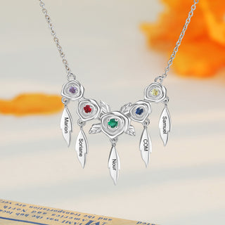 Custom Rose Flower Necklace