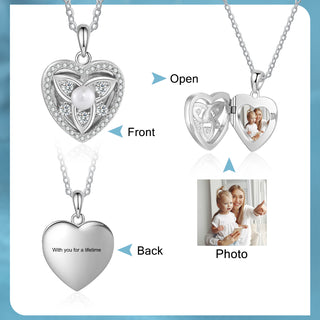 Custom Heart Photo Necklace