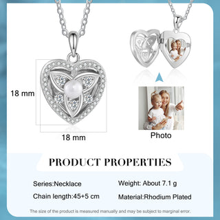 Custom Heart Photo Necklace
