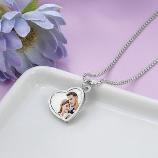 Custom Photo Heart Necklace