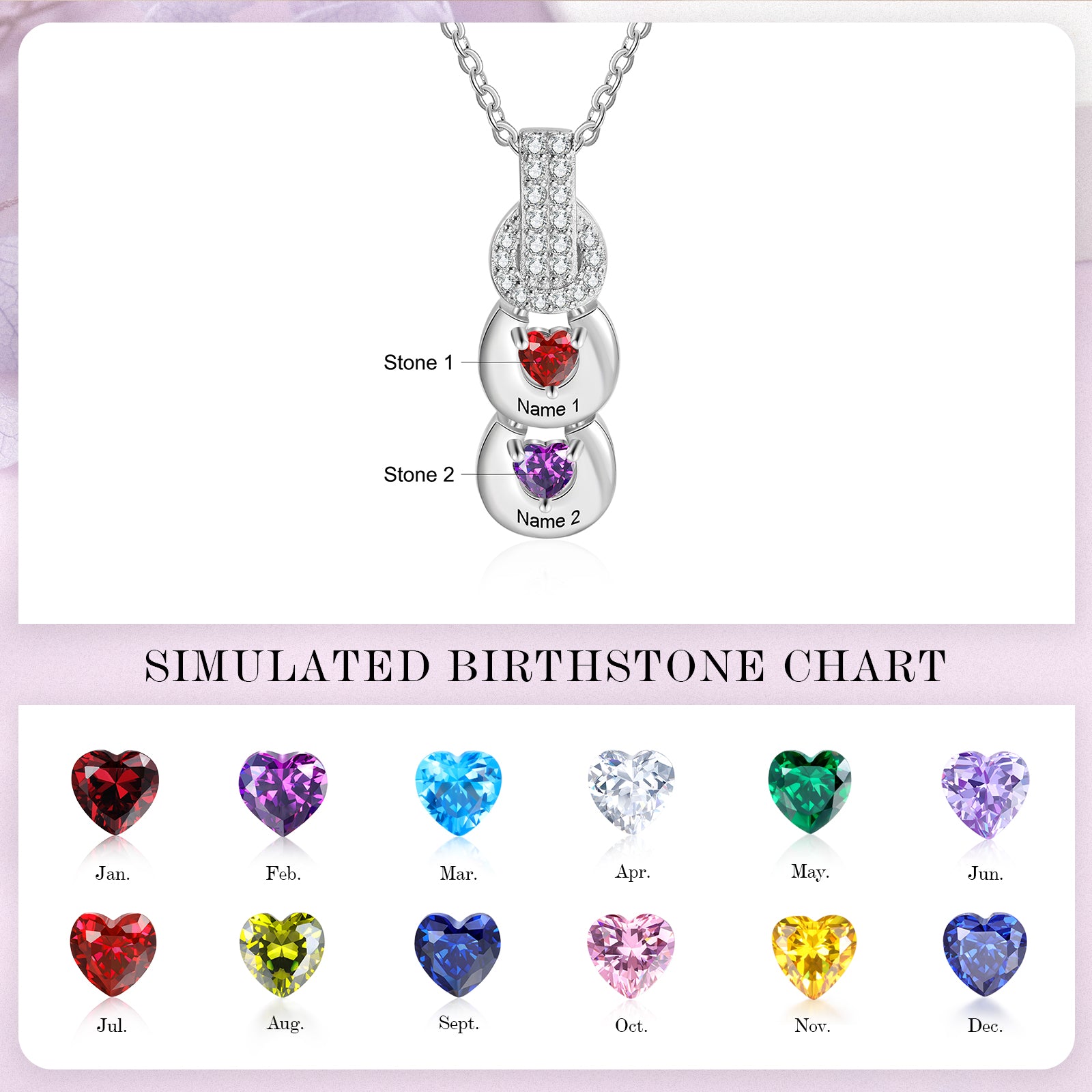 Custom Birthstone Necklace