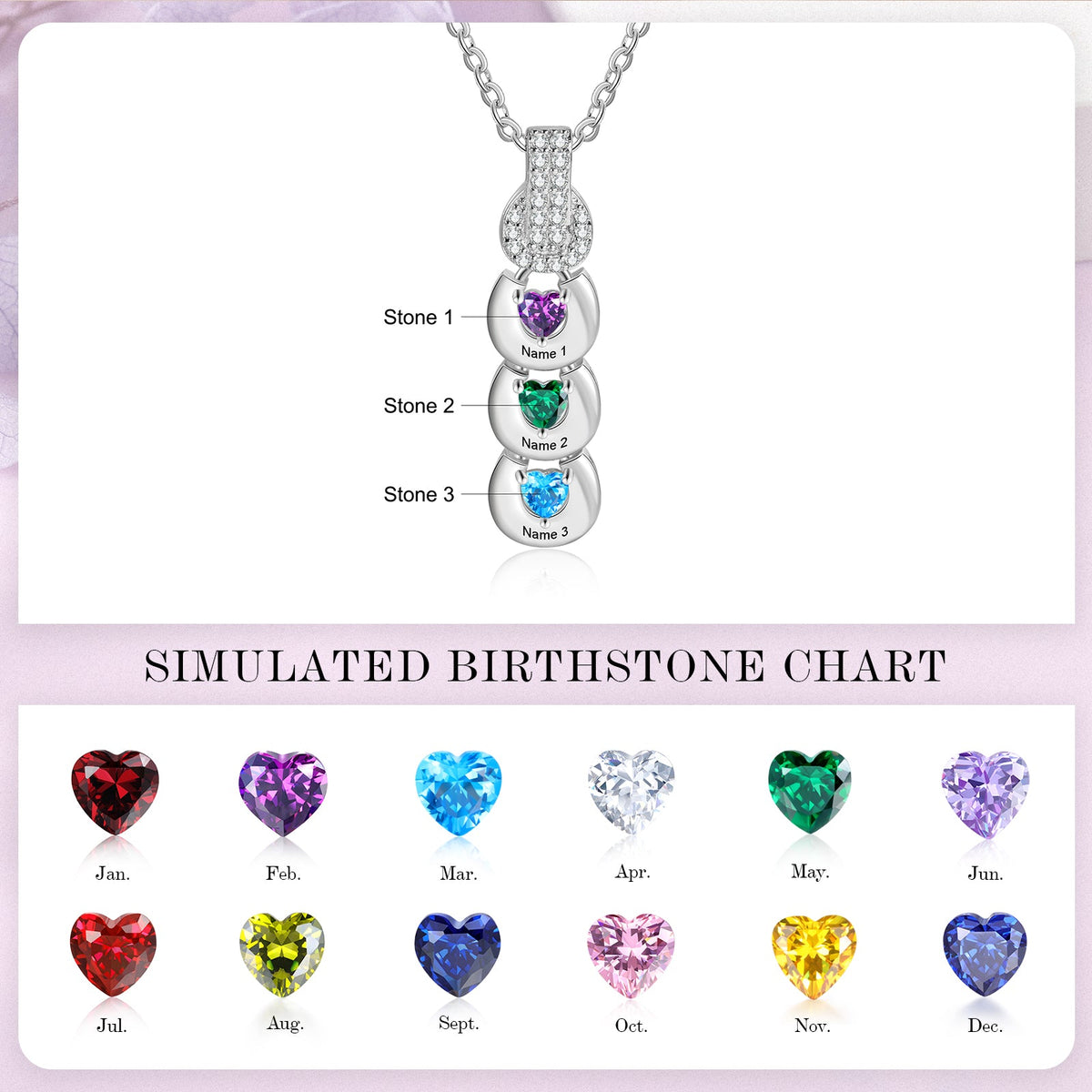 Custom Birthstone Necklace