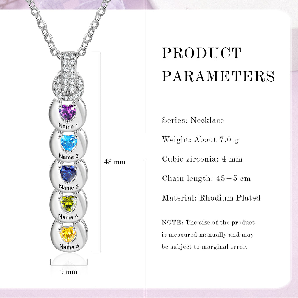 Custom Birthstone Necklace