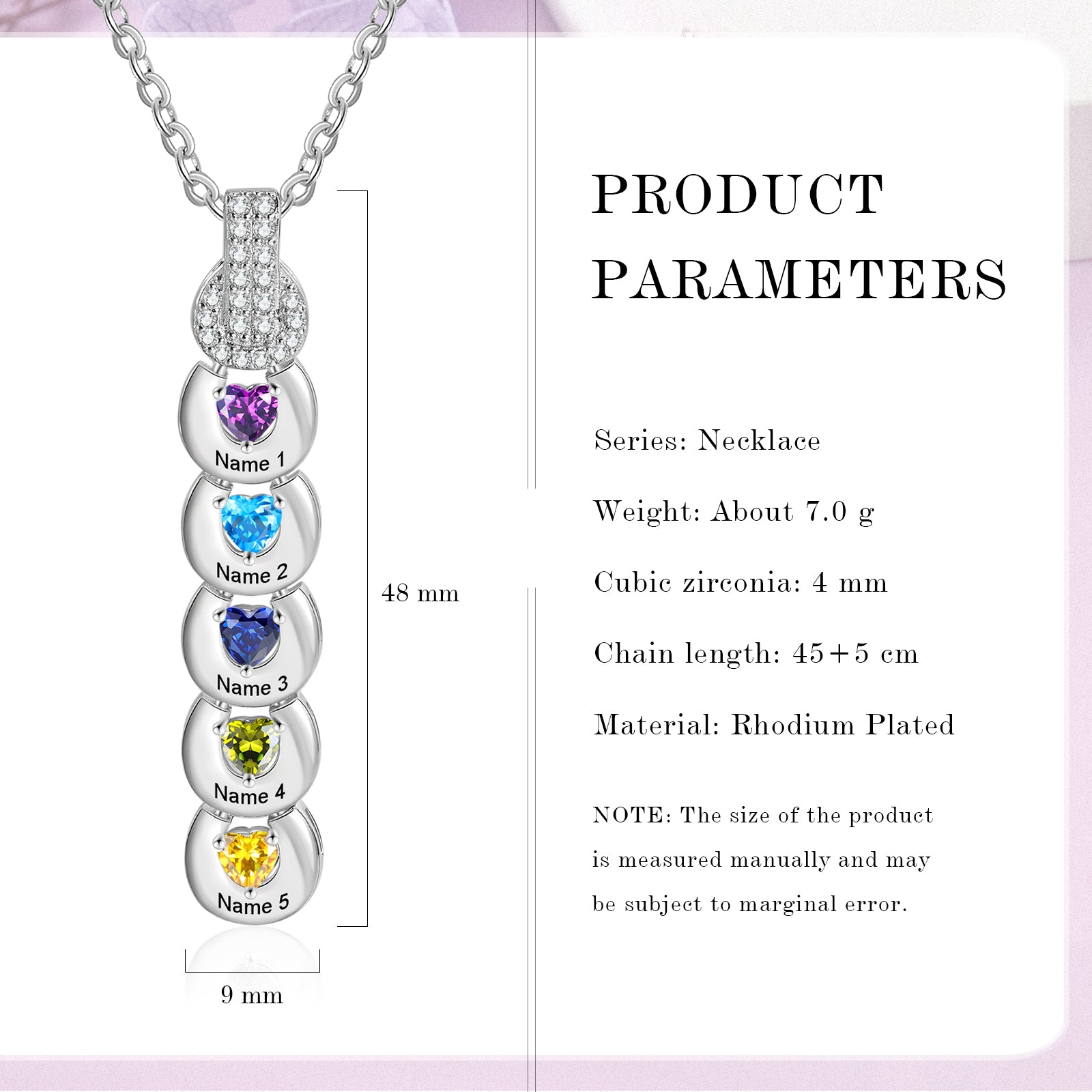 Custom Birthstone Necklace