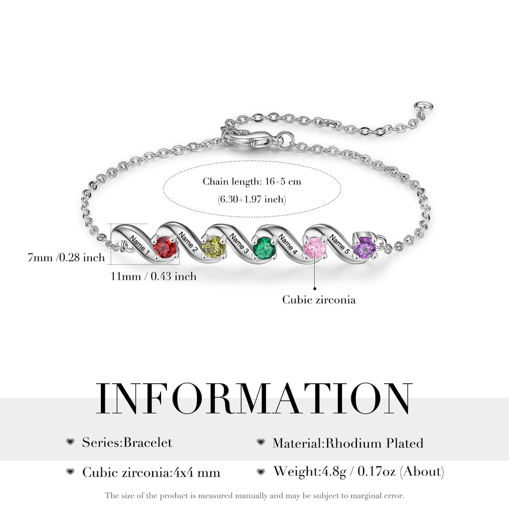 Custom Birthstone Bracelet
