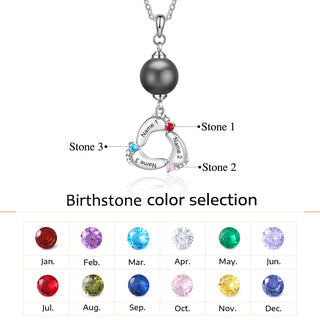 Custom Baby Feet Necklace with Pearl