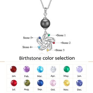 Custom Baby Feet Necklace with Pearl