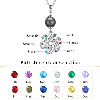 Custom Baby Feet Necklace with Pearl